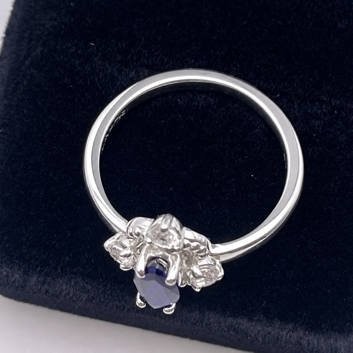 1.85ctw Marquise Cut Sapphire Navette Ring
