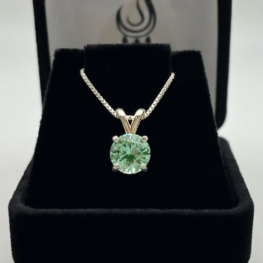 Beautiful 2ct Sea Foam Green Spinel Necklace Ice Green