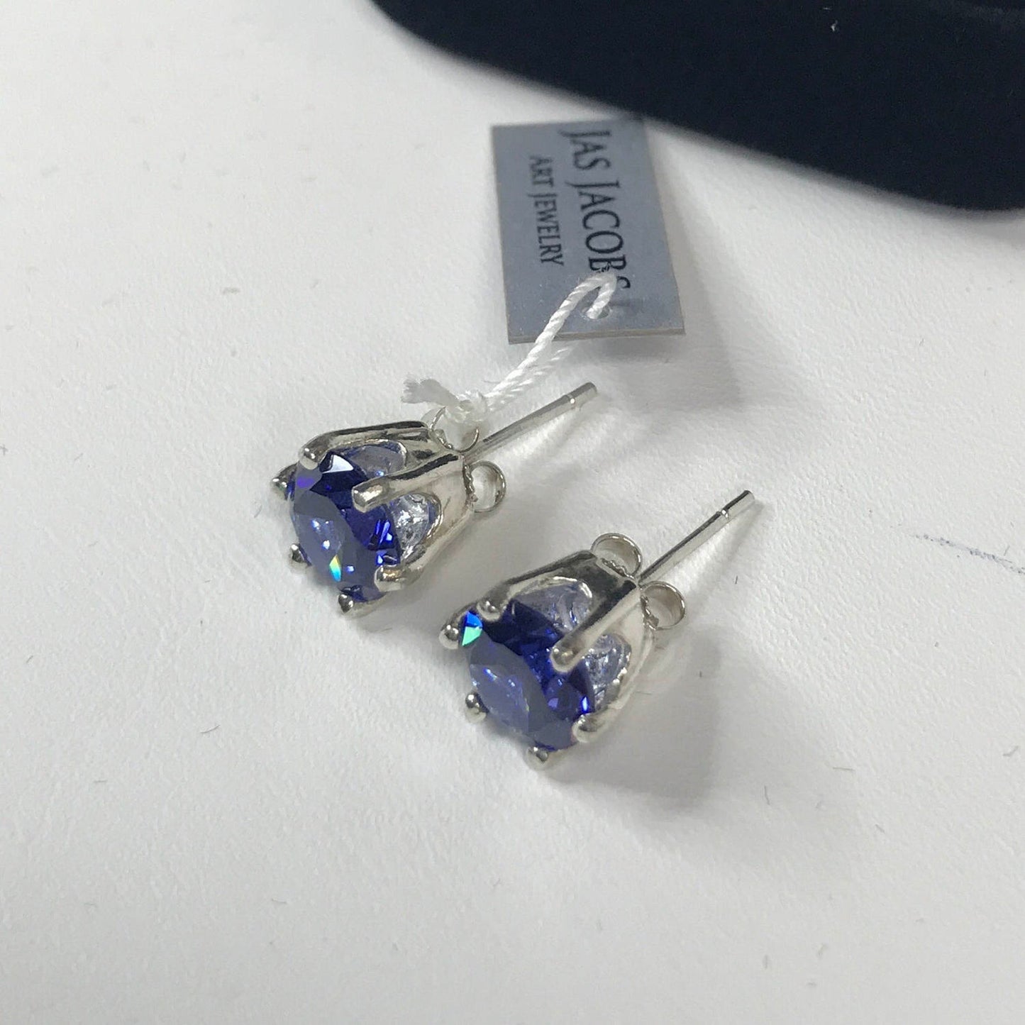 Beautiful 4ct Violet Blue Tanzanite Earrings Stud Sterling Silver Trending Jewelry Gift Tanzanite Jewelry Niece