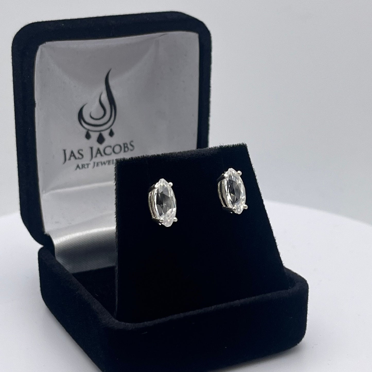 Beautiful 2ctw Marquise White Sapphire Earrings Studs in Sterling Silver Wedding Jewelry Gift Marquise Stud Earring