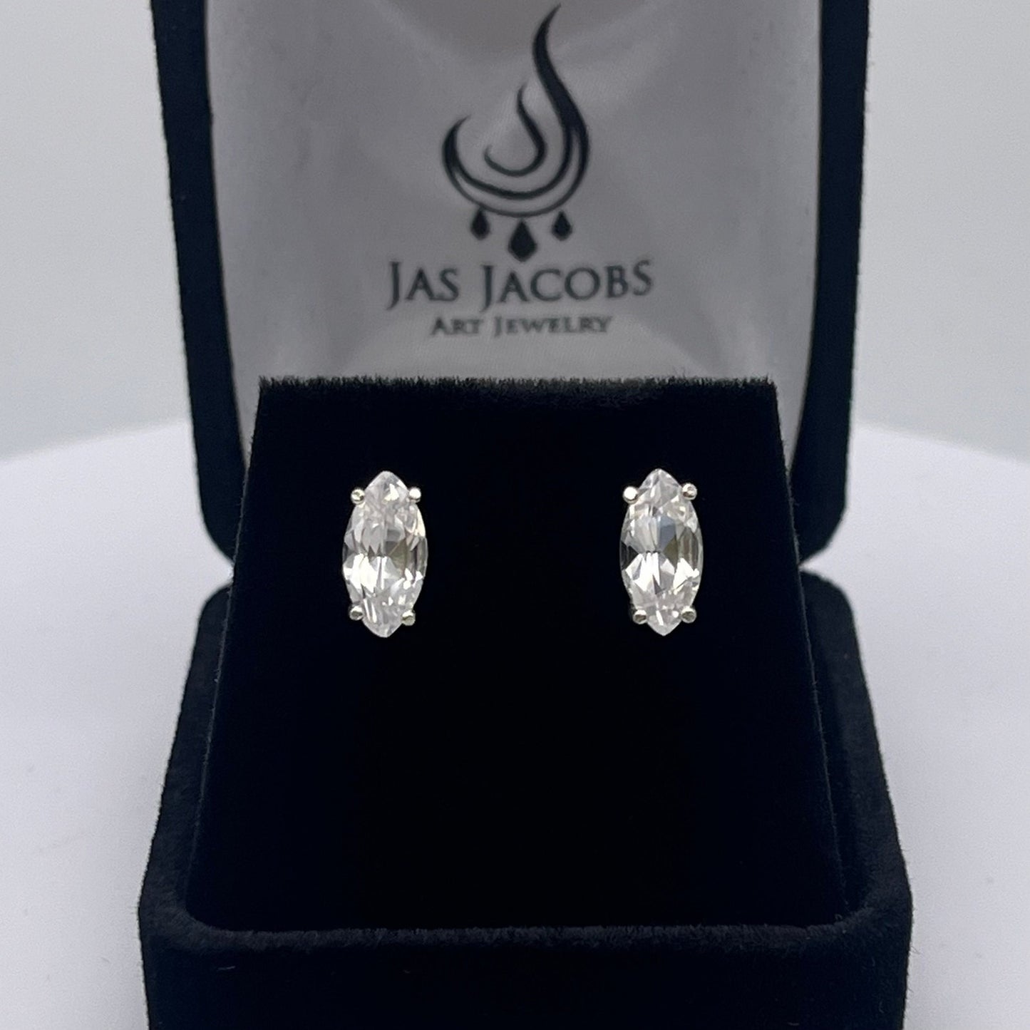 Beautiful 2ctw Marquise White Sapphire Earrings Studs in Sterling Silver Wedding Jewelry Gift Marquise Stud Earring