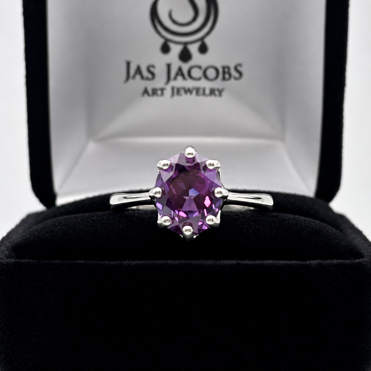 3ct Oval Cut Color Change Alexandrite Sapphire Ring – Art Deco Inspired