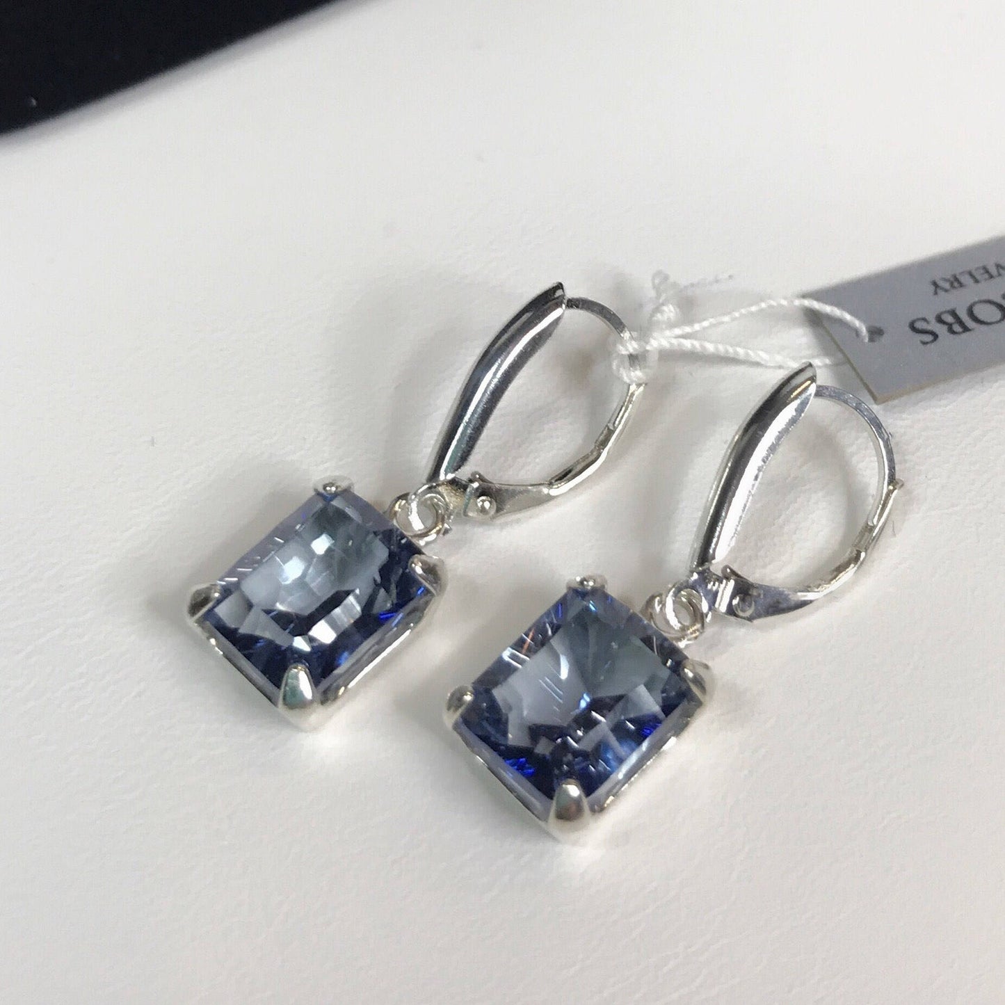 Gorgeous 8ct Iolite Quartz Earrings in Sterling Silver