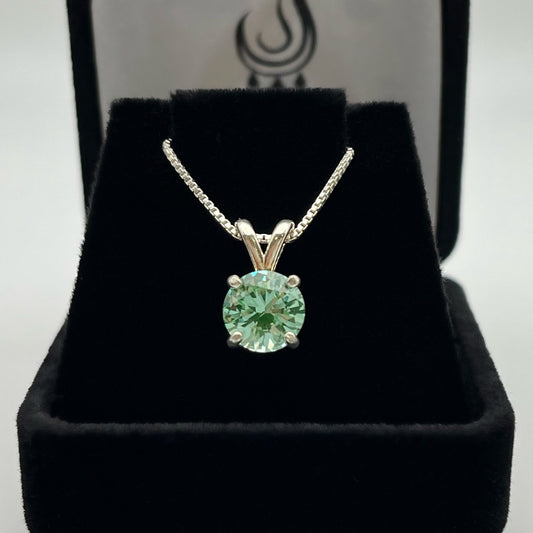 BEAUTIFUL 2ct Ice Green Spinel Necklace