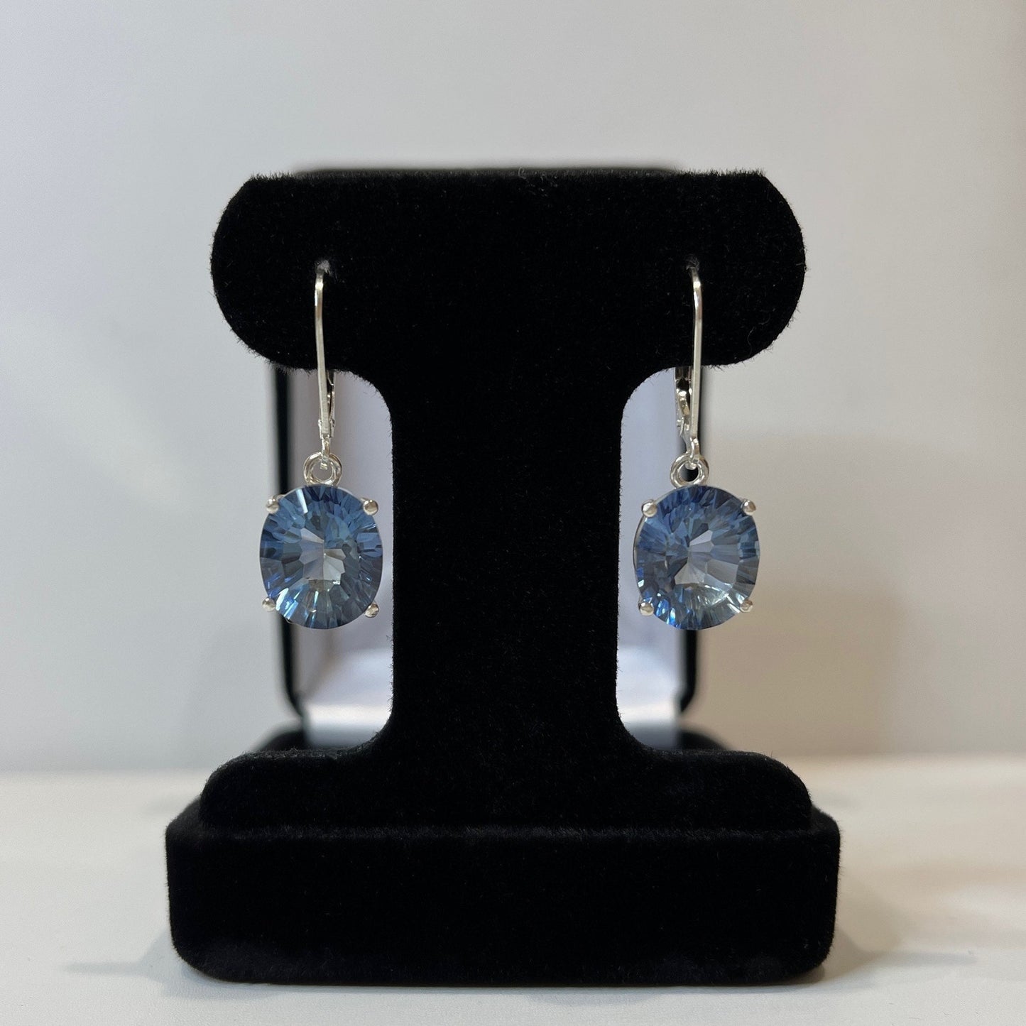 Gorgeous 9ctw Iolite Quartz Earrings in Sterling Silver Iolite Earrings