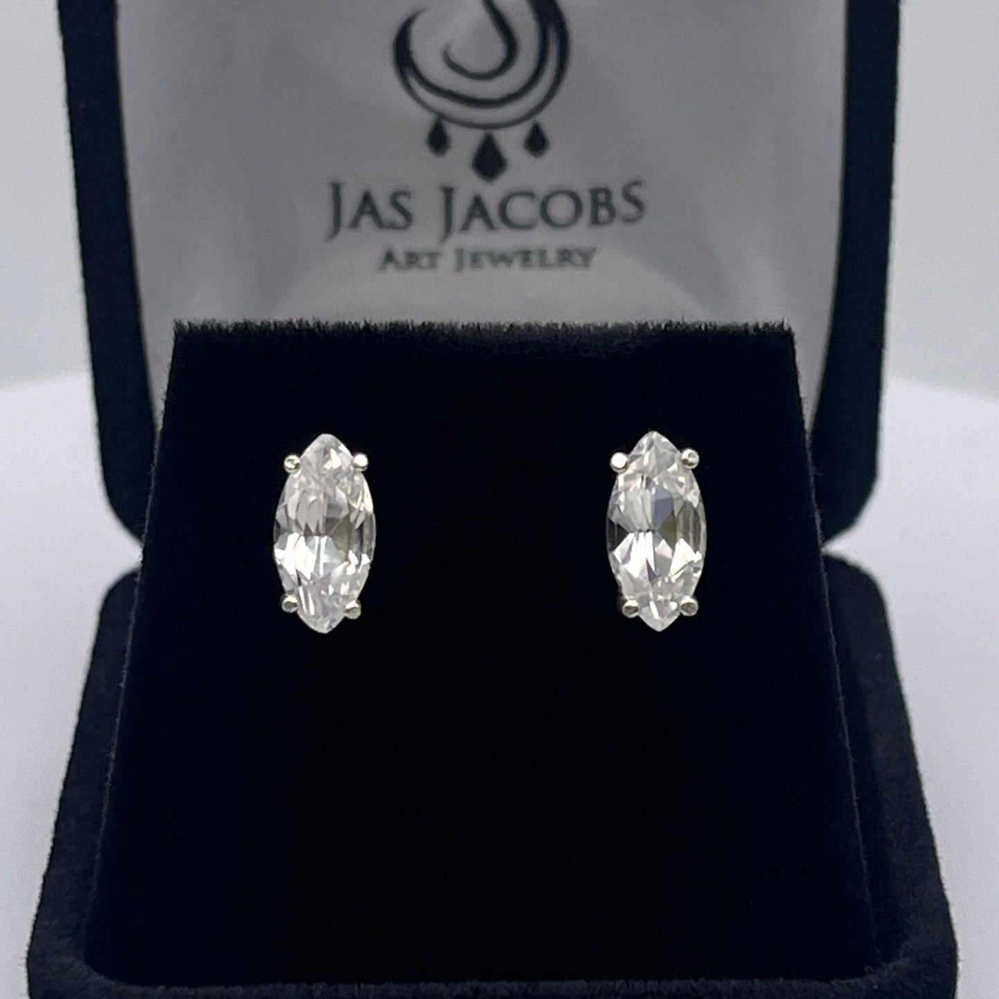Beautiful 2ctw Marquise White Sapphire Earrings Studs in Sterling Silver Wedding Jewelry Gift Marquise Stud Earring
