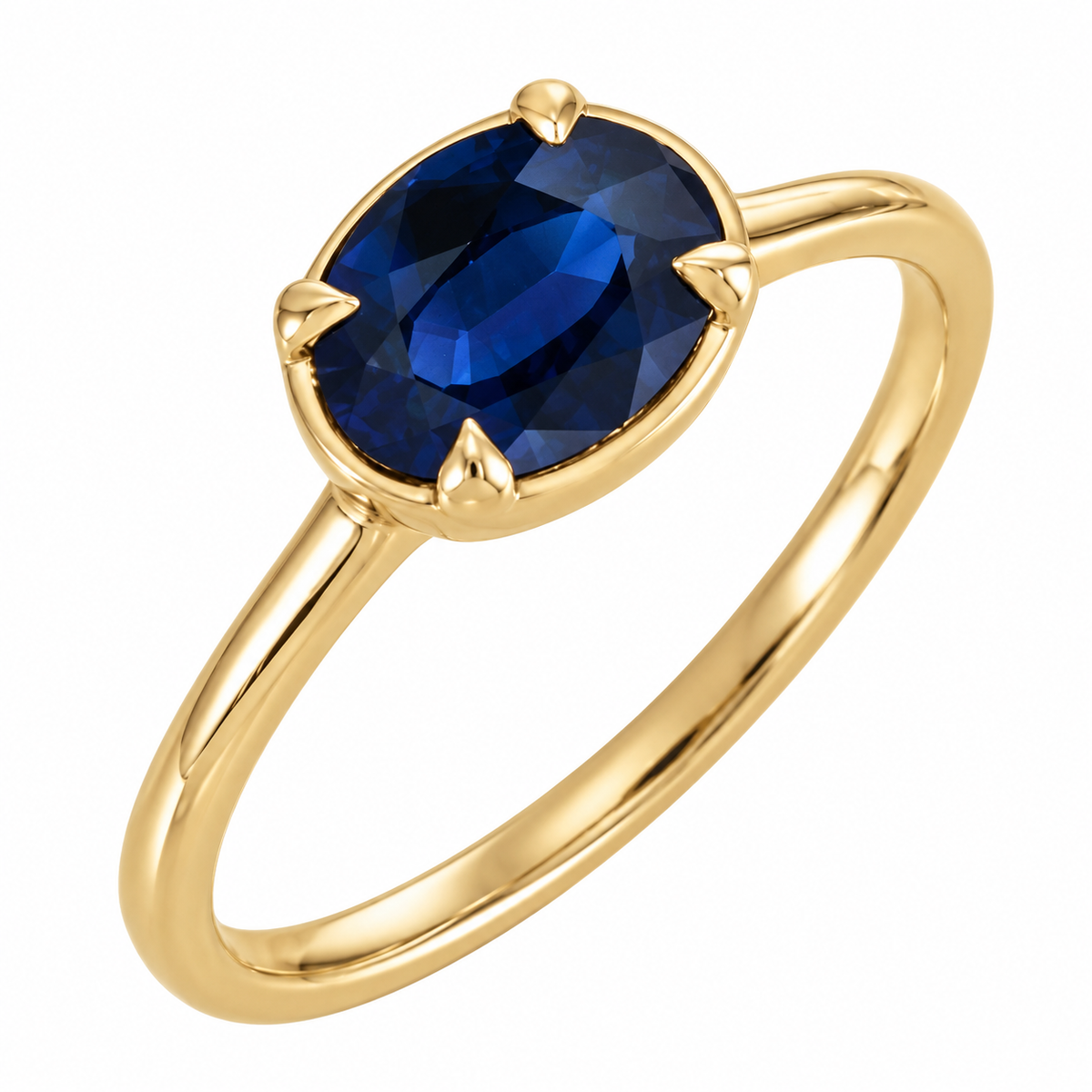 1.5ct Royal Blue Sapphire Ring