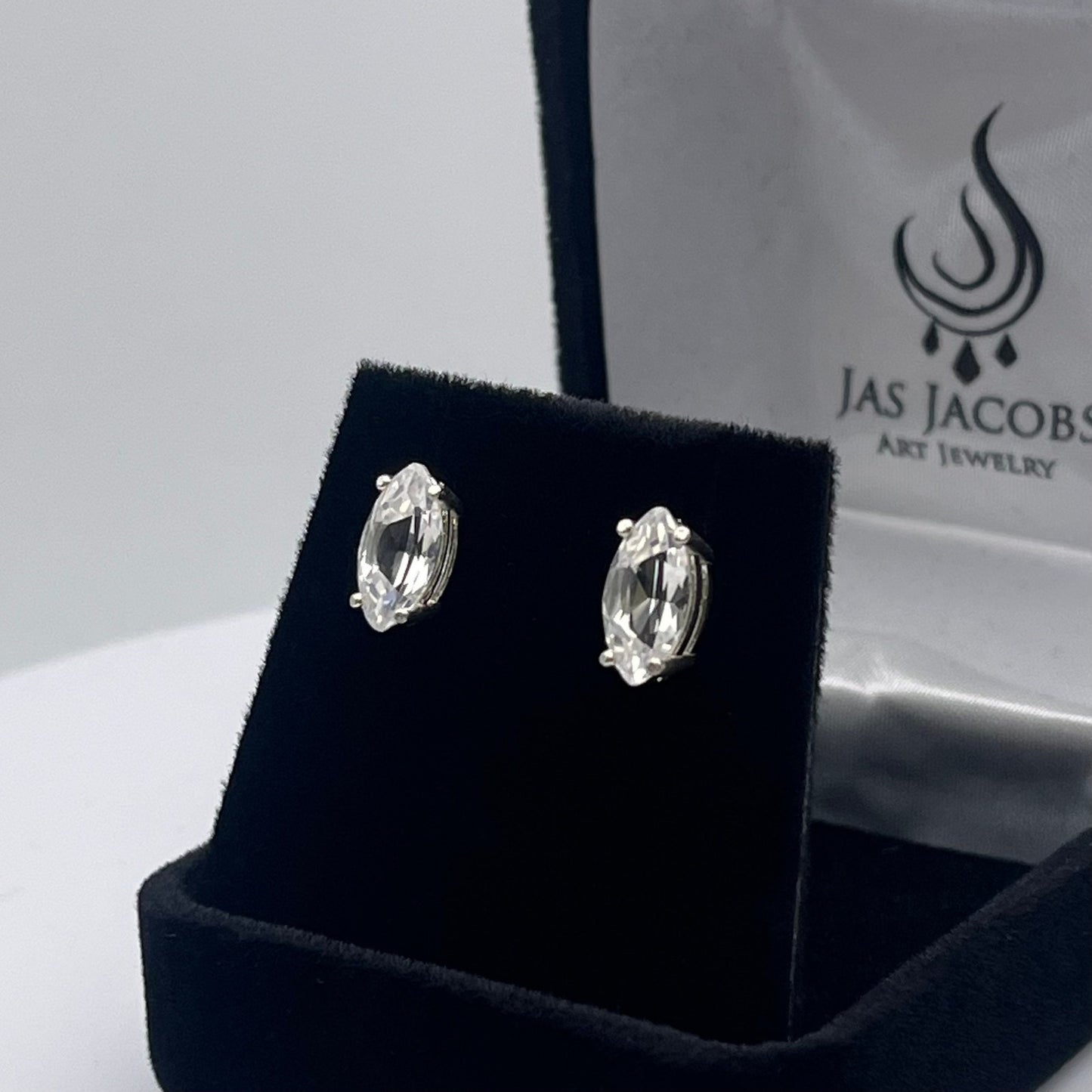 Beautiful 2ctw Marquise White Sapphire Earrings Studs in Sterling Silver Wedding Jewelry Gift Marquise Stud Earring