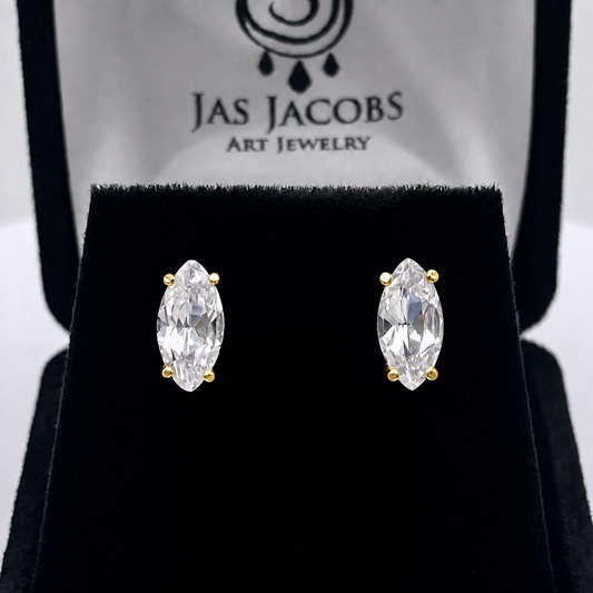 2ctw Marquise Cut Diamond Stud Earrings