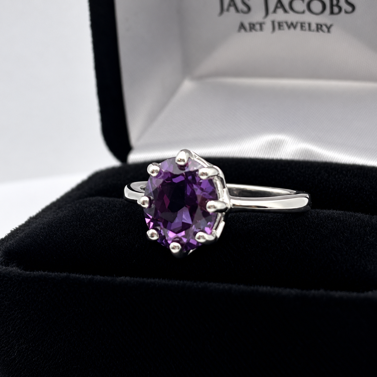3ct Oval Cut Color Change Alexandrite Sapphire Ring – Art Deco Inspired