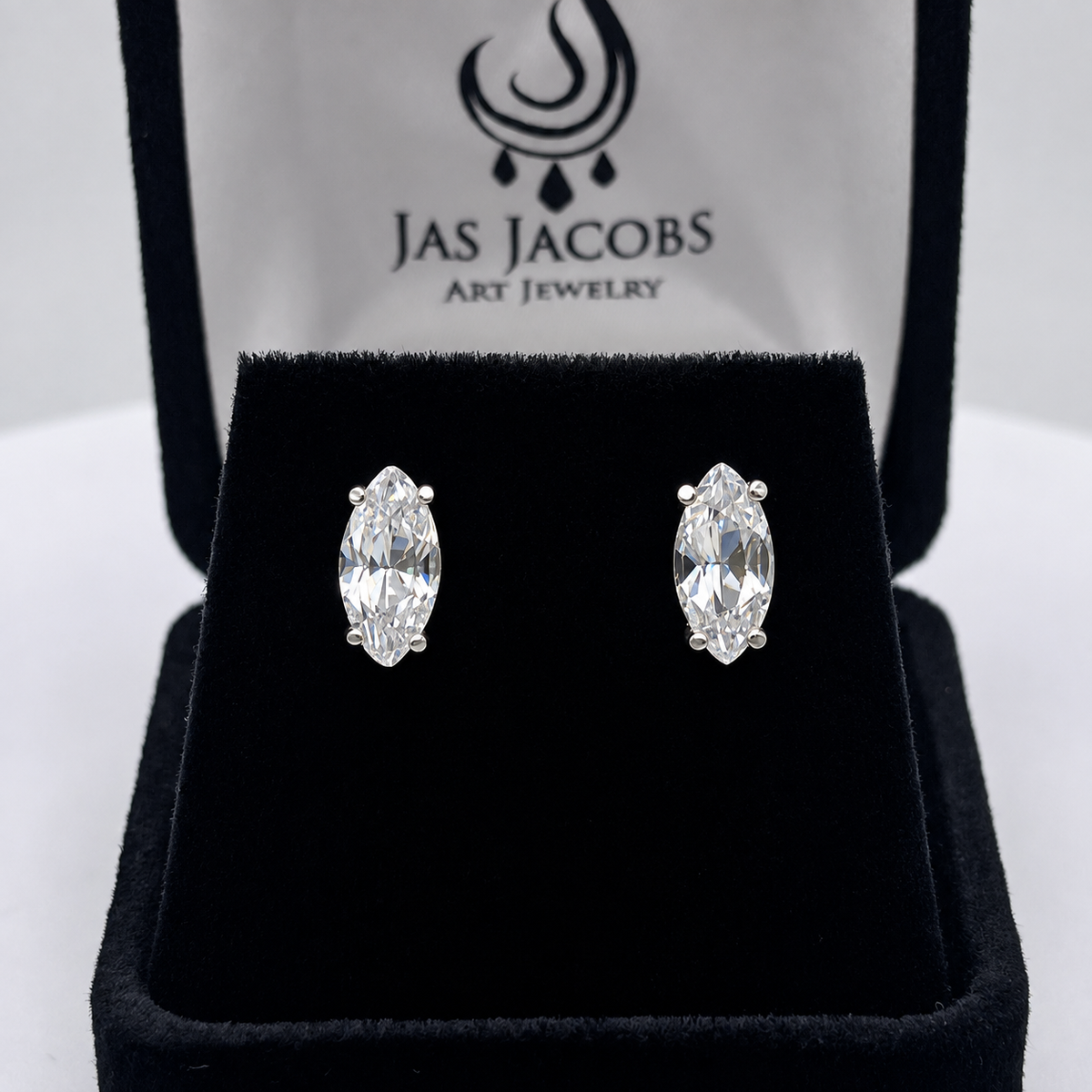 2ctw Marquise Cut Diamond Stud Earrings
