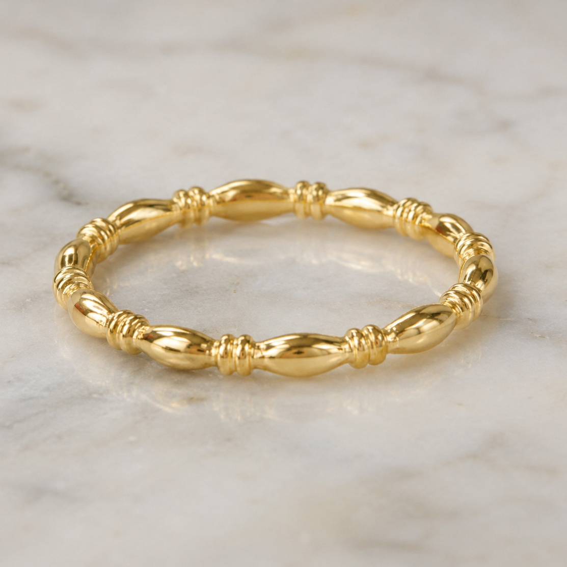 14K/20 Yellow Gold Filled Stackable Ring – Dainty Minimalist Gold Band for Women | Thin Layering Ring | Everyday Jewelry Gift