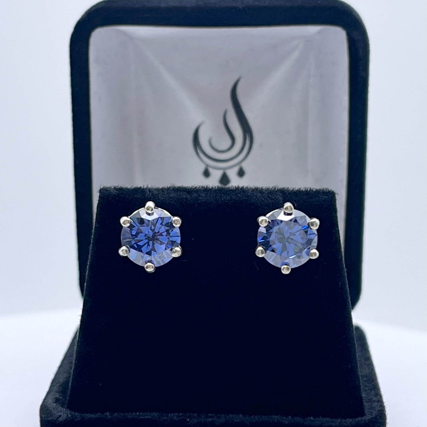 Beautiful 4ct Violet Blue Tanzanite Earrings Stud Sterling Silver Trending Jewelry Gift Tanzanite Jewelry Niece