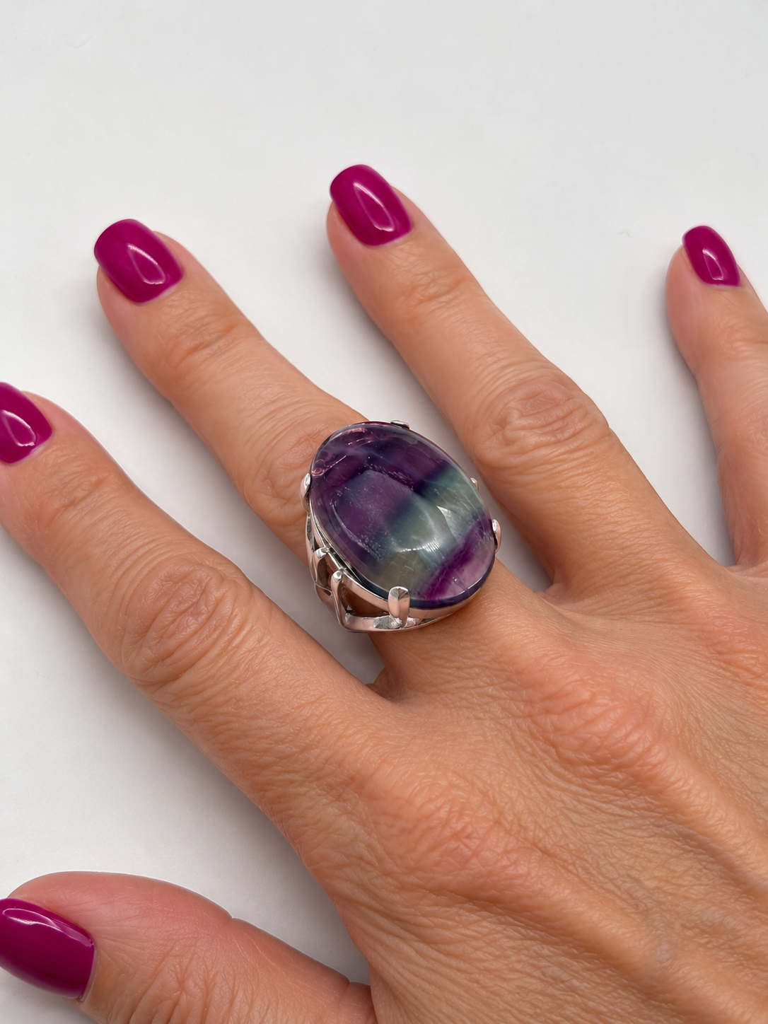 Massive fluorite Ring