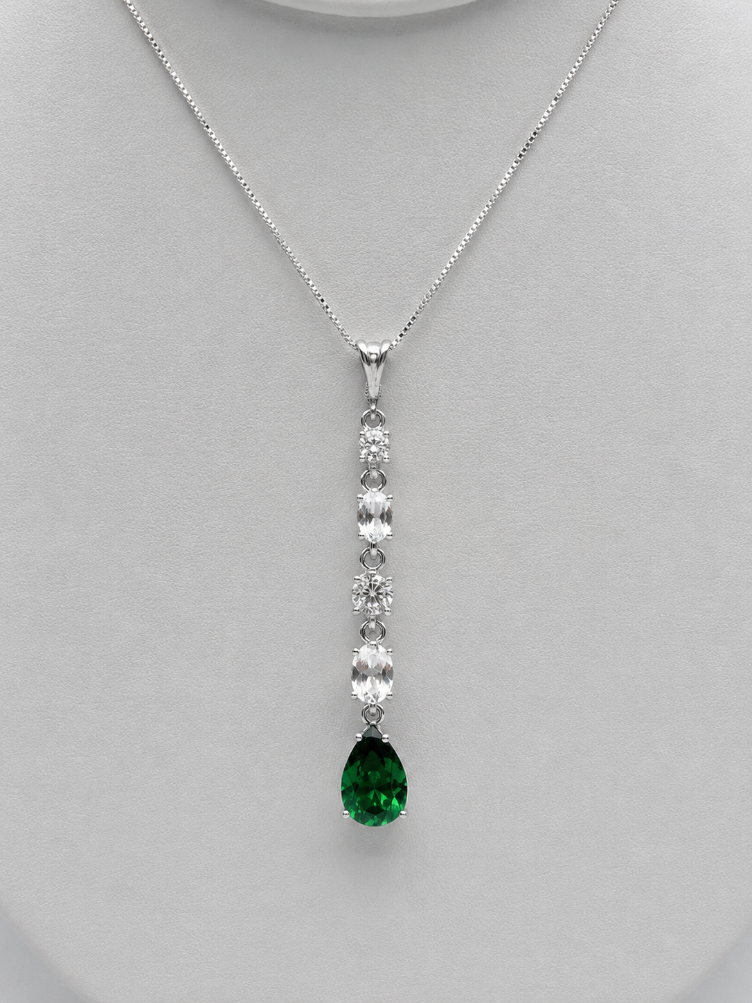Emerald & White Sapphire Earrings | 11CTW Multi Cut Dangle Earrings | Statement Gemstone Earrings