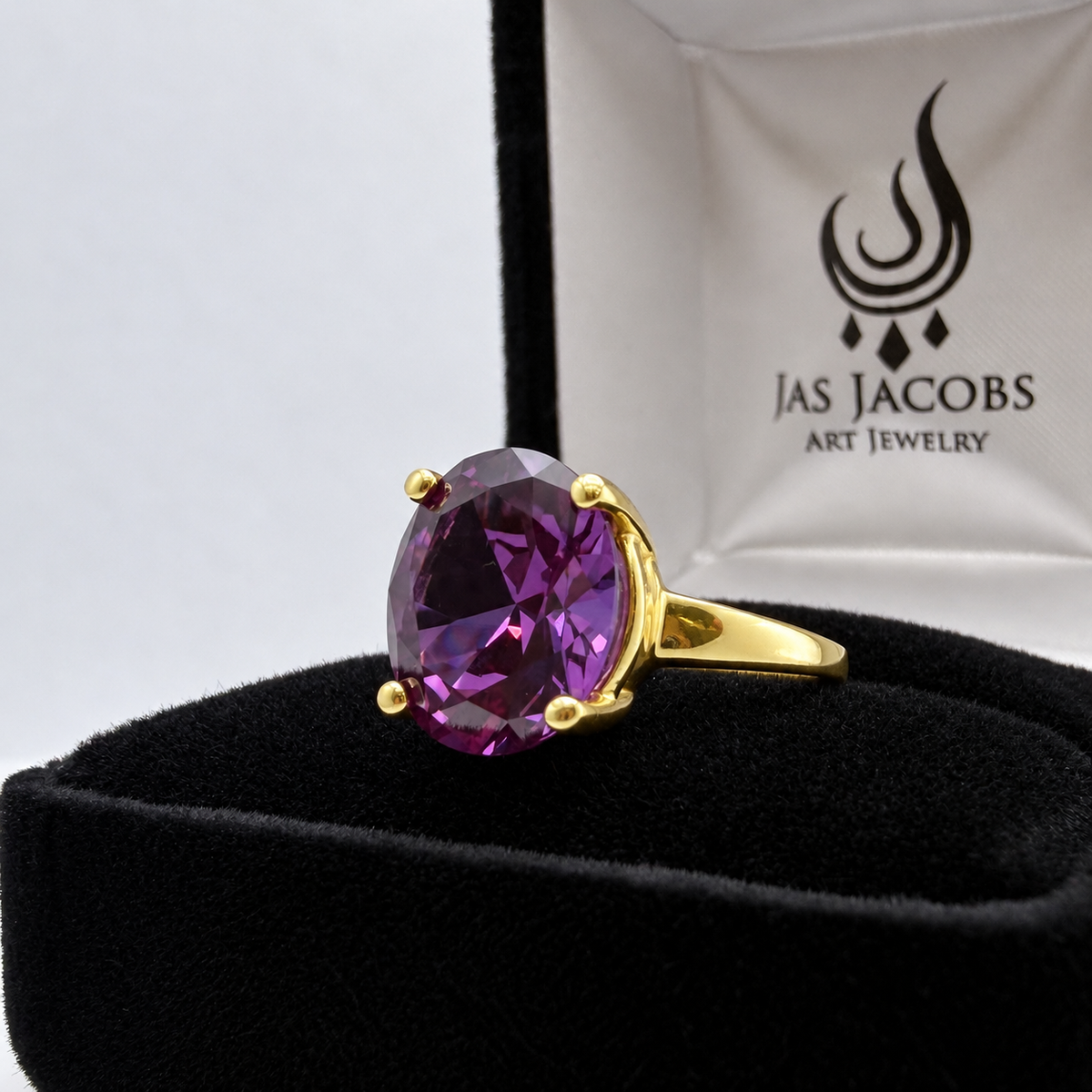 5ct Oval Color Change Alexandrite Sapphire Solitaire Ring