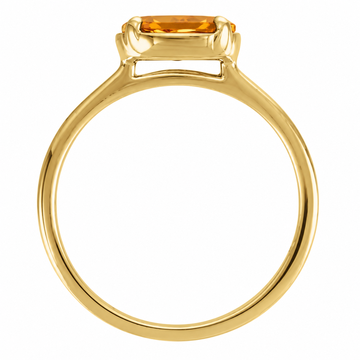 1.2ct Natural Citrine Ring – East-West