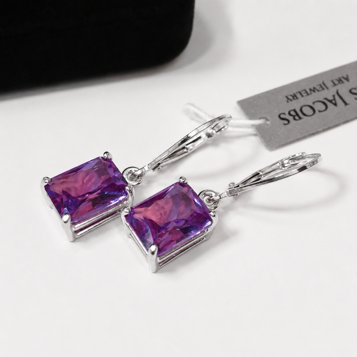 18 CTW Emerald Cut Alexandrite Sapphire Jewelry Set