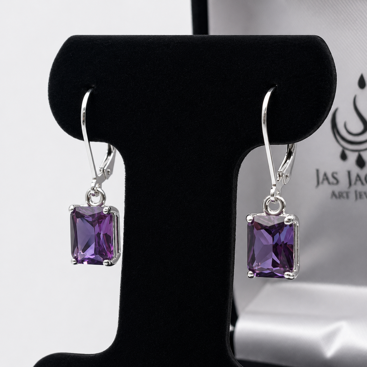 18 CTW Emerald Cut Alexandrite Sapphire Jewelry Set