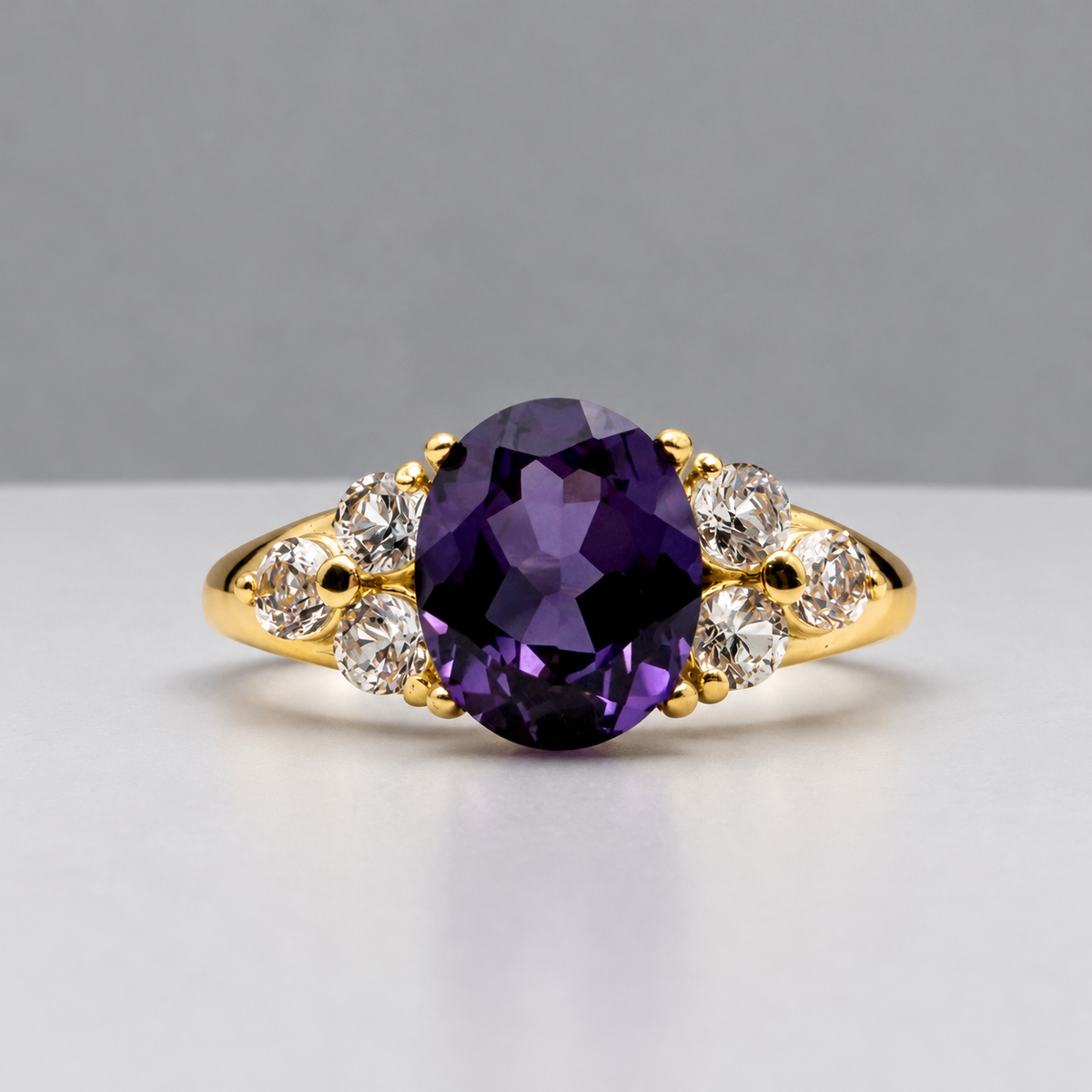 3.78ctw Color Change Alexandrite Sapphire Victorian Style Ring
