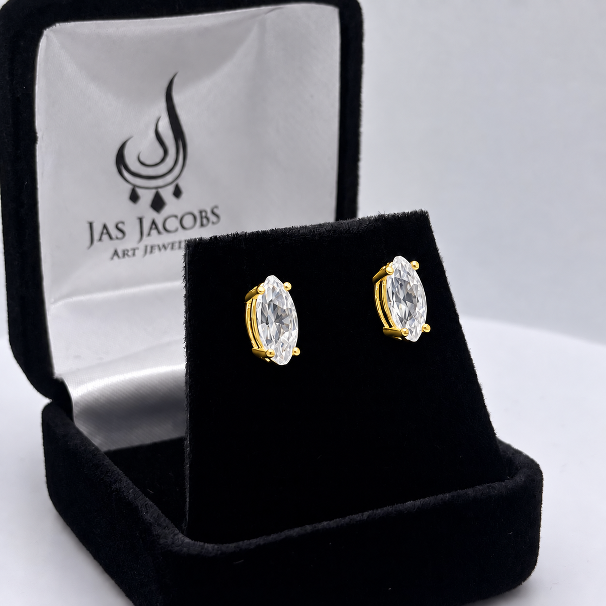 2ctw Marquise Cut Diamond Stud Earrings